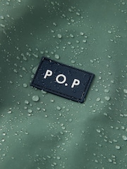 Polarn O. Pyret Green Waterproof Shell Jacket - Image 7 of 7