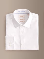 White Regular Fit Signature Cotton Poplin Formal Shirt - Image 1 of 3