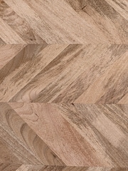 Swoon Light Brown Metz Mango Wood Six-Seater Dining Table - Image 5 of 6