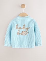 Blue Embroidered Bear Cardigan (0mths-2yrs) - Image 1 of 5