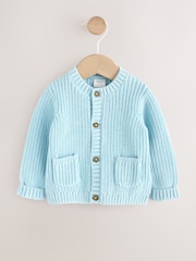 Blue Embroidered Bear Cardigan (0mths-2yrs) - Image 2 of 5
