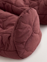 Burgundy Red Quilted Hooded Nylon Baby All-In-One (0-18mths) - Image 5 of 7