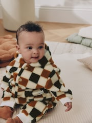 Checkerboard Borg Button Hooded Baby Pramsuit (0mths-2yrs) - Image 2 of 12