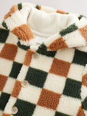 Checkerboard Borg Button Hooded Baby Pramsuit (0mths-2yrs) - Image 8 of 12