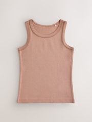Mocha Brown Vest 3 Pack (1.5-16yrs) - Image 2 of 7
