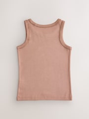 Mocha Brown Vest 3 Pack (1.5-16yrs) - Image 5 of 7