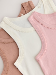 Mocha Brown Vest 3 Pack (1.5-16yrs) - Image 6 of 7