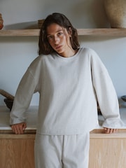 Relaxed Ribbed Cotton Rich Lounge Top - Image 2 of 7