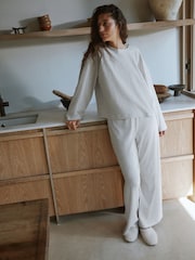 Relaxed Ribbed Cotton Rich Lounge Top - Image 4 of 7