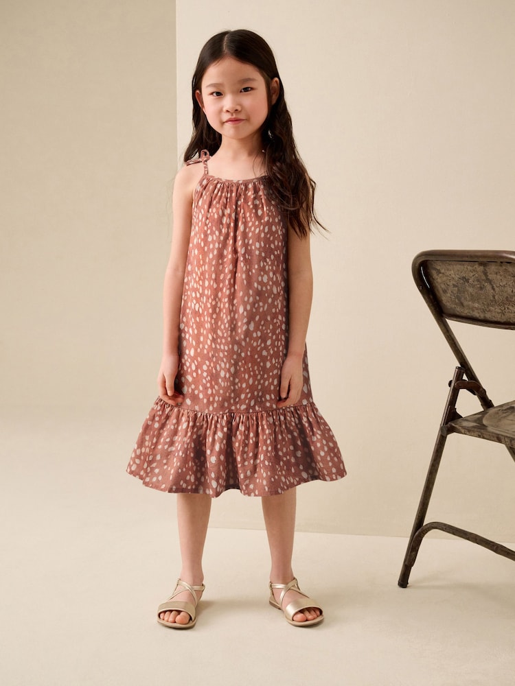 Animal Strappy Summer Dress (3-16yrs) - Image 1 of 3