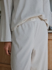 Relaxed Ribbed Cotton Rich Lounge Bottoms - Image 5 of 5