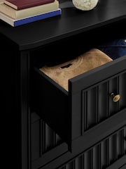 Nina Campbell Black Willis Tall Chest of Drawers - Image 3 of 7