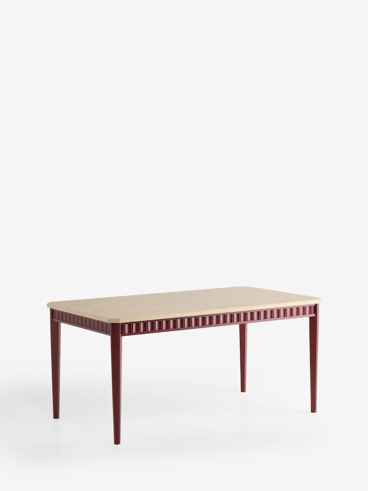 Nina Campbell Burgundy Red Willis Extending 6 to 8 Dining Table - Image 1 of 3