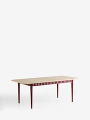 Nina Campbell Burgundy Red Willis Extending 6 to 8 Dining Table - Image 2 of 3
