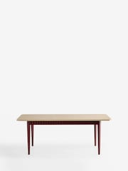 Nina Campbell Burgundy Red Willis Extending 6 to 8 Dining Table - Image 3 of 3