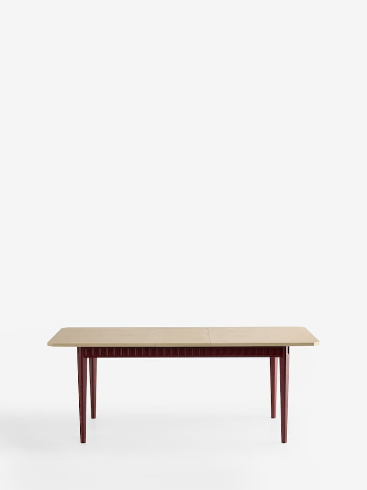 Nina Campbell Burgundy Red Willis Extending 6 to 8 Dining Table - Image 3 of 3