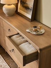 Light Natural Sadie Solid Mango Wood 9 Drawer Chest - Image 3 of 9
