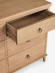Light Natural Sadie Solid Mango Wood 9 Drawer Chest - Image 8 of 9