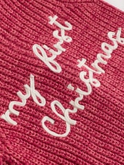 Rojo - My First Christmas Knitted Baby Cardigan (0-18mths) - Imagen 10 de 10