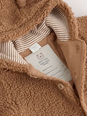 Brown Borg Hooded Baby Pramsuit - Image 5 of 7