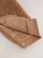 Brown Borg Hooded Baby Pramsuit - Image 7 of 7