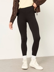 FatFace Meribel Black Black 2 Pack Leggings - Image 1 of 6