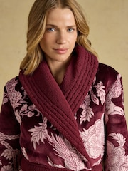Port & Pink Floral - روب فليس من Joules - Image 3 of 8