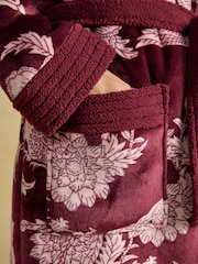 Port & Pink Floral - روب فليس من Joules - Image 4 of 8