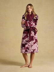 Port & Pink Floral - روب فليس من Joules - Image 5 of 8