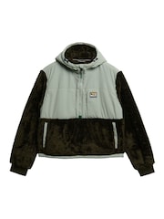 Superdry Green Supersoft Hybrid Half Zip Jacket - Image 5 of 5