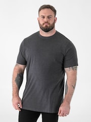 D555 Grey Flyers Premium Weight Combed Cotton Crew Neck T-Shirt - Image 1 of 6