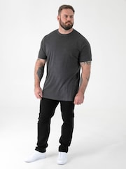 D555 Grey Flyers Premium Weight Combed Cotton Crew Neck T-Shirt - Image 2 of 6