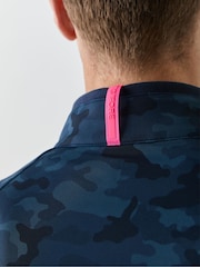 G/Fore Blue Brushed Back Tech Quarter Zip Pullover Jumper - Image 5 of 6