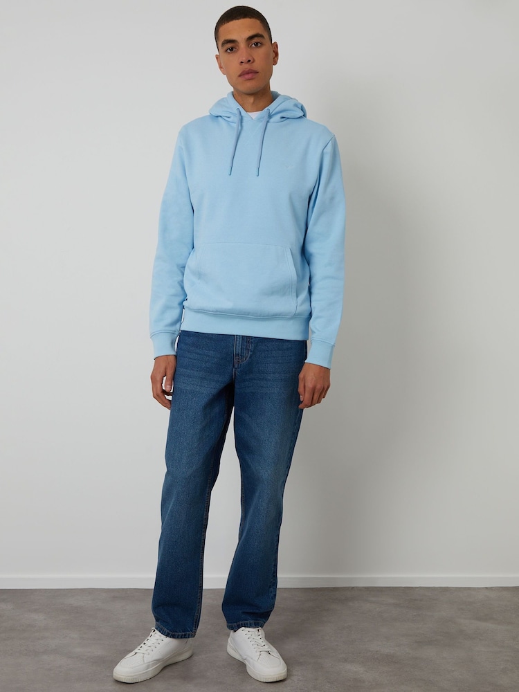 Threadbare Light Blue Hoodie - Image 4 of 4 Threadbare Light Blue Hoodie - Image 4 of 4