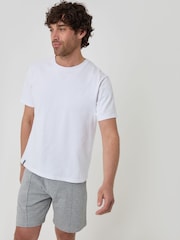 Gris - Threadbare Pique Pleated Sweat Shorts - Imagen 4 de 4