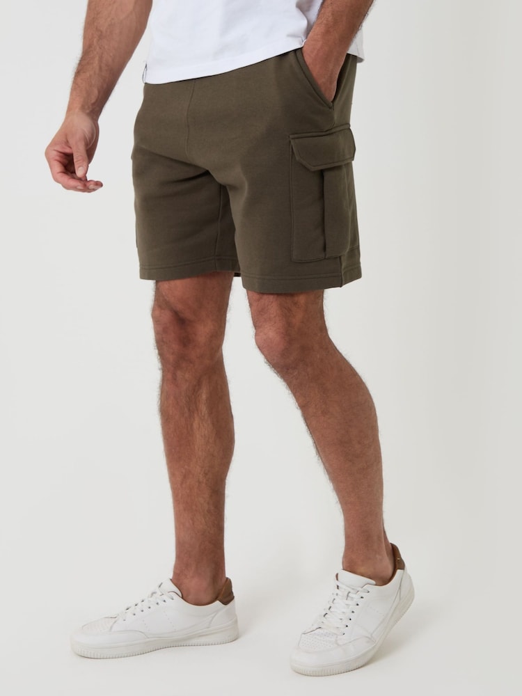 Pantalones cortos de punto estilo cargo de Threadbare - Imagen 1 de 4