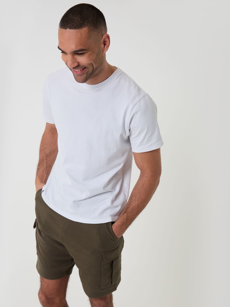 Pantalones cortos de punto estilo cargo de Threadbare - Imagen 2 de 4