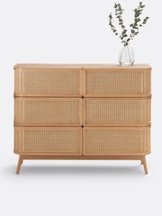 La Redoute Intérieurs Natural Laora Cane Chest of 6 Drawers - Image 4 of 6