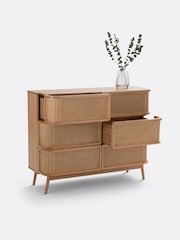 La Redoute Intérieurs Natural Laora Cane Chest of 6 Drawers - Image 5 of 6
