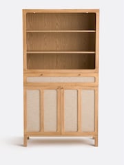 La Redoute Intérieurs Oak Linen Tint Esmara High 2-Door Dresser in Ash Linen - Image 3 of 4