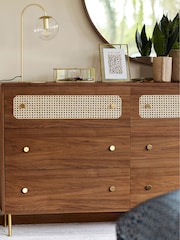 La Redoute Intérieurs Walnut Redpop Chest of 6 Drawers - Image 1 of 6