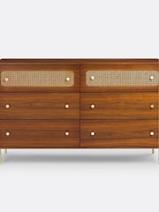La Redoute Intérieurs Walnut Redpop Chest of 6 Drawers - Image 2 of 6
