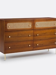 La Redoute Intérieurs Walnut Redpop Chest of 6 Drawers - Image 3 of 6