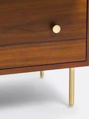 La Redoute Intérieurs Walnut Redpop Chest of 6 Drawers - Image 5 of 6