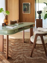 La Redoute Intérieurs Sage Green Felsen Two Top Desk - Image 1 of 6