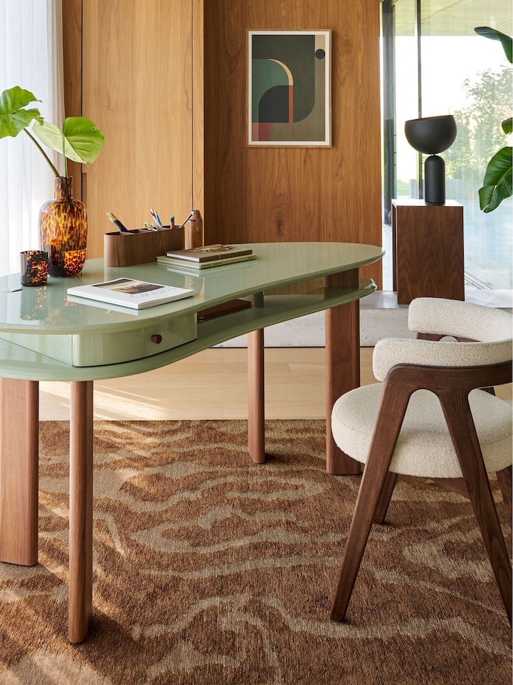 La Redoute Intérieurs Sage Green Felsen Two Top Desk - Image 1 of 6