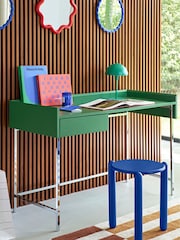 La Redoute Intérieurs Green Emott 1-Drawer Desk - Image 1 of 6