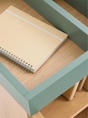 La Redoute Intérieurs Oak Lina Office Desk 1-Door Cupboard Unit - Image 4 of 6