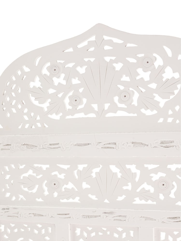 La Redoute Intérieurs White Aima Moucharabieh-Style Mango Wood Screen - Image 4 of 4