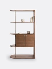 La Redoute Intérieurs Walnut Luxyl Walnut Bookcase Room Divider - Image 1 of 6